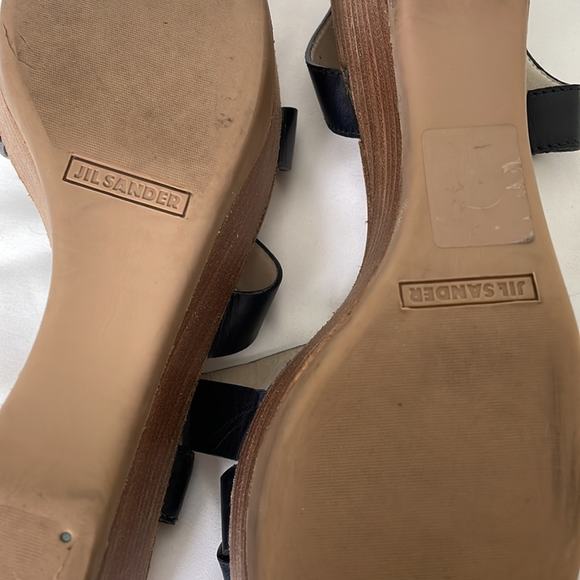 Jil Sander platform scrappy wedge heels sandals - Picture 6 of 8